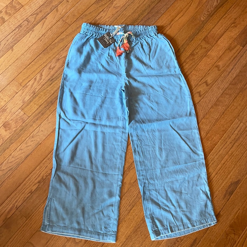 Matilda Jane On the Shore Cropped Chambray Pants